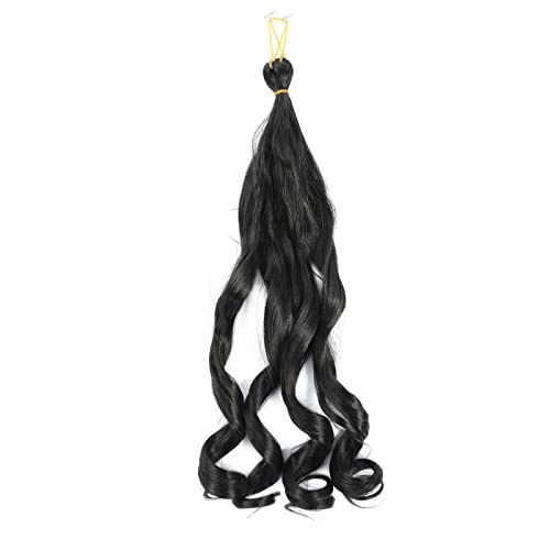 Ayana French Curl Braiding Hair 8 pacotes 24 polegadas de 24 polegadas de cabelo cacheado