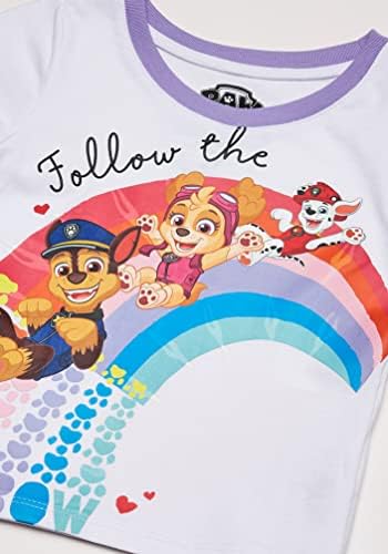 Pacote de camisetas de manga curta para meninas da patrulha Paw 3 camisetas