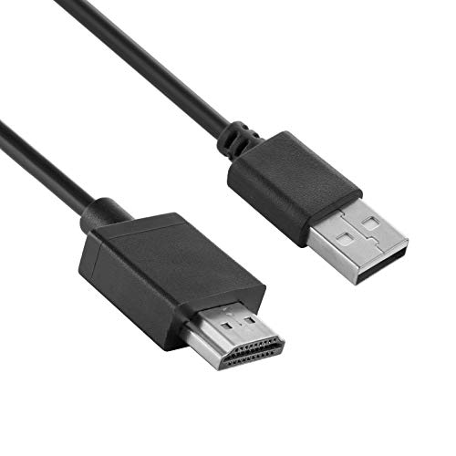Cabo USB para HDMI, USB 2.0 masculino para HDMI Adaptador macho Cabo de carregamento USB para todos os dispositivos HDMI