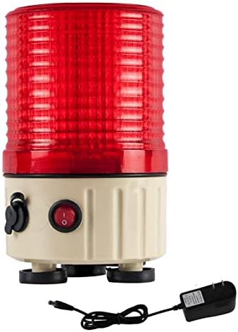 Luz de aviso de beacon rotativo com um alarme de luz de luz de bateria industrial com campainha com 90dB de segurança de emergência sirene AC110V-120V