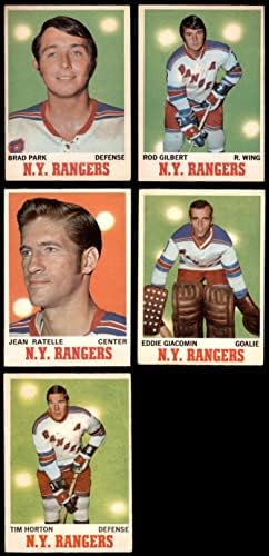 1970-71 O-PEE-Chee New York Rangers Set Set Rangers New York-Hockey VG Rangers-Hóquei