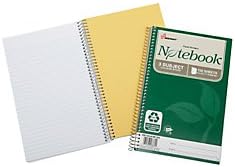 Skilcraft 7530-01-600-2020 100 % reciclado PCW 3-Subject Notebook, 6 x 9-1/2 polegadas, 150 folhas