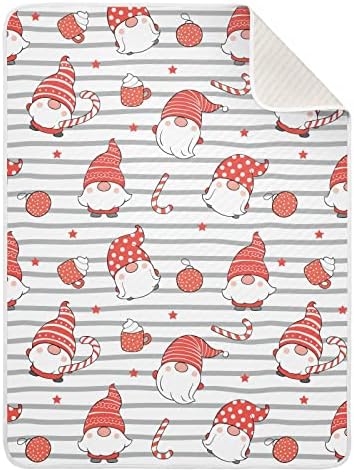 Cataku Gnome fofo Christmas Baby Clanta para meninos Meninas Cotores de algodão Cama Cama Lança macio macio recebimento de bebê
