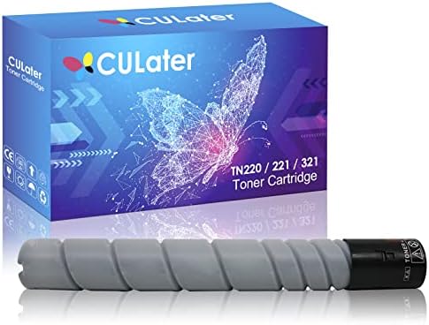 Substituição do cartucho de toner compatível com Culater para TN220 TN221 TN321 TONER preto para Konica Minolta Bizhub C224E