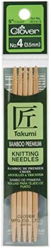 Clover Bamboo Double Point Twitting Afies 5 5/pkg-tamanho 5