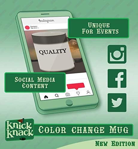 Presentes de Knick Knack #anemometer - 11oz Hashtag Magic Color Mudar Caneca, Matte Black