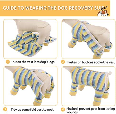Traje de recuperação de gorsbark para gato de cachorro após cirurgia, neutralização de traje de recuperação para cães