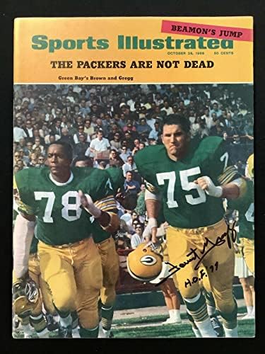 Forrest Gregg assinado Sports Illustrated 28/10/68 Nenhum Packers de etiquetas Hof Auto JSA - Revistas Autografadas da NFL
