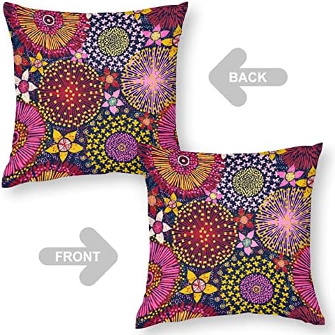 Capas de almofadas de poliéster quadradas florais australianas Capas de almofada de poliéster Tampe capas de travesseiro