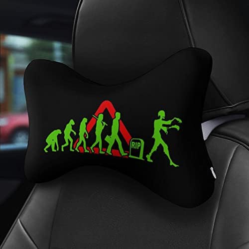 Almofado engraçado de zumbi evolução do carco de pescoço para acionamento de 2 assentos Auto -apoio de cabeça de cabeça de cabeça de almofada Rest Suporte do pescoço Acessórios de interiores Acessórios