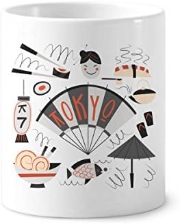 Sushi gueixa japão japão tóquio japonês escova de dentes caneta caneca stand cup