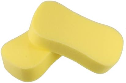 X Autohaux 8pcs Polimento de polimento esponja Figura-8 Backing Backing Pads para rodas de carros automotivos Hub limpador amarelo