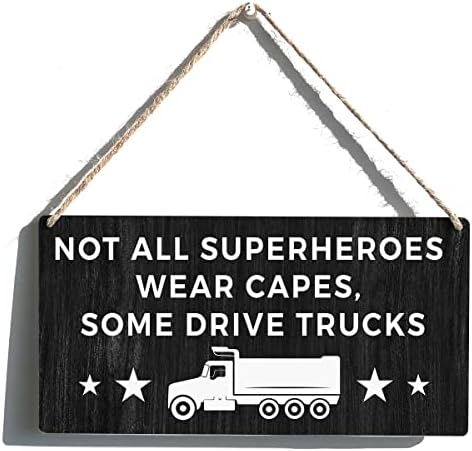 Caminhão Principal Principal Fazenda de presente Nem todos os super -heróis usam capas alguns caminhões de acionamento de madeira