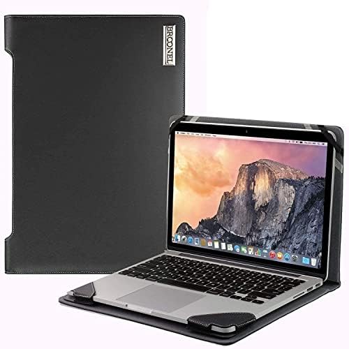 Broonel - Série de Perfil - Laptop de couro preto compatível com asus vivobook Go 15 OLED 15,6 Laptop