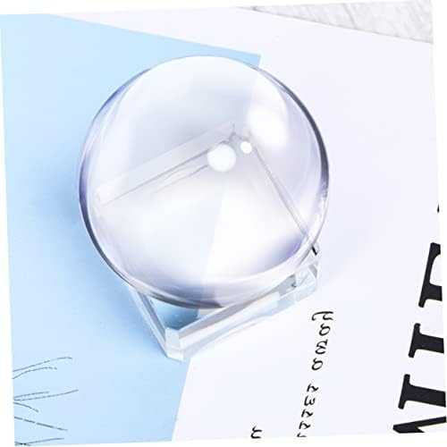 Basquete de Base Homsfou para bolas Marbles Stand Desktop Ball Suports Sphere Home Stands Store MM Acrílico Crafts Hole Round Crystal
