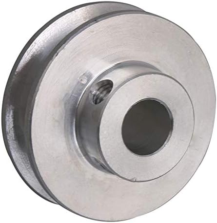 CNBTR 3.1x1.5x0.8 cm de alumínio de alumínio prateado 0,8 cm roda de polia em forma de V-em-V para o eixo de motor 0,3-0,5 cm de