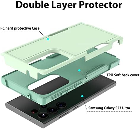 Oreclriy Samsung Galaxy S23 Ultra Caso 5G Caixa de telefone para Samsung S23 Ultra Drop Proof