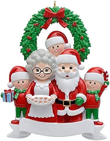 Ornamento de árvore de Natal, família de renas personalizada de 2, 3, 4, 5, 6 e 7 Ornamento de árvore de Natal 2021 - Presente