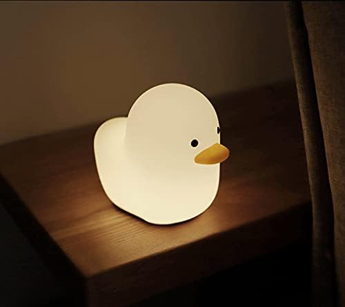 Mod modelo de silicone pato noite luz para crianças recarregam a lâmpada noturna do berçário com sensor de toque e configuração do timer para amamentação