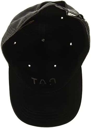 Caterpillar Men's Brademark Microsue Hats com frente bordada, conta curva com contraste e fechamento de back