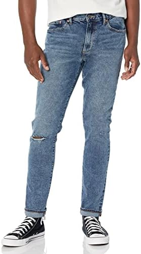 Jeans de jeans magro de falha de gap masculino