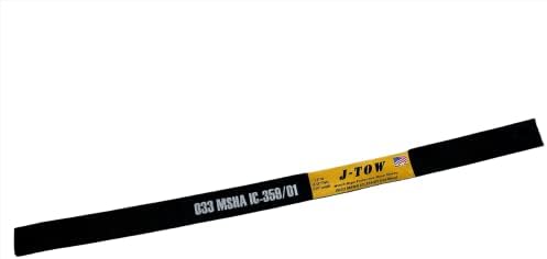J-Tow fabricado nos EUA, MSHA Certified Winch Rope Protector de 1,3 ”ID 39” Comprimento.