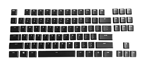 Mofficron Adequado para Logitech G915 Keycaps Conjunto completo de 109/87 Black Keycaps G913/G915/G813/G815/TKL Teclado