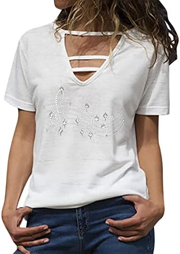 Camisas para mulheres femininas quentes drill tamis t camisetas v pesco