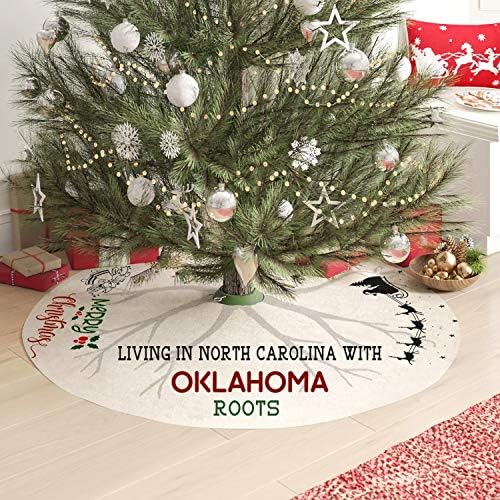 Mãe e eu saia de árvore de Natal 44 polegadas - Morando na Carolina do Norte com raízes de Oklahoma - Decorações de Natal