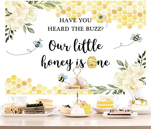 Lofaris 9x6ft abelha cenário 1º aniversário amarelo favo de mel florzinho de mel de mel background bee festas infantis bebês filhos primeiro aniversário suprimentos