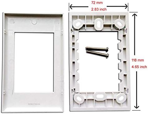 Placa de parede com 2 LC duplex+ 3,5 Earveneio Keystone Modular Fibre Optic Distribution conectores conectores de conector branco placas de face de placas de montagem tampa do acoplador -