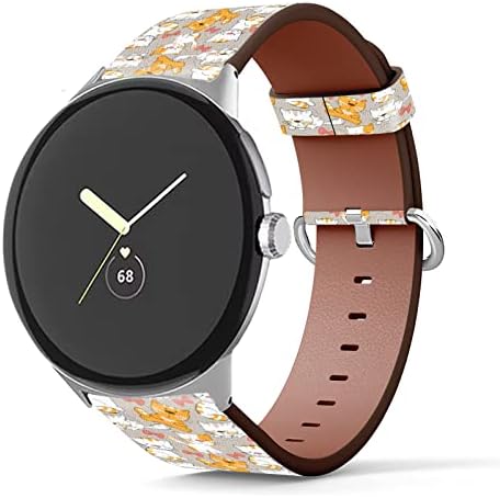 Winchihan compatível com o Google Pixel Watch Bands de couro Strapaction Strap/No.A20005