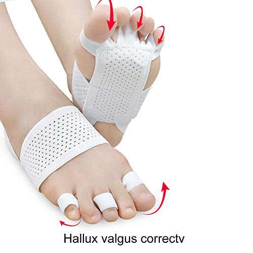 Separador do dedo do pé, talão de bunção corretor Valgus para diariamente, alisador de dedo do pé para metatarsalgia,