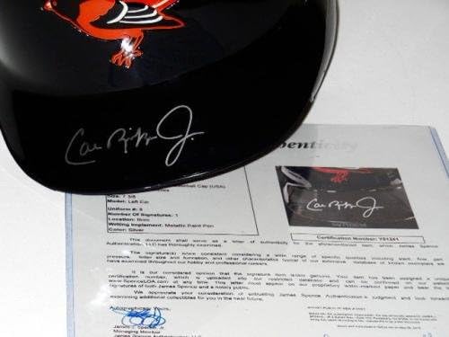 Cal Ripken Jr autografado com capacete de rebatidas de tamanho completo JSA CoA! - Capacetes MLB autografados