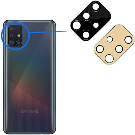 MMOBIEL traseira traseira da câmera de vidro Substituição de lente compatível com o Samsung Galaxy A51 5G / A51 2019 - incl.