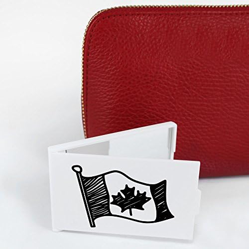 Azeeda 'Canadian Flag' Compact/Travel/Pocket Makeup Mirror