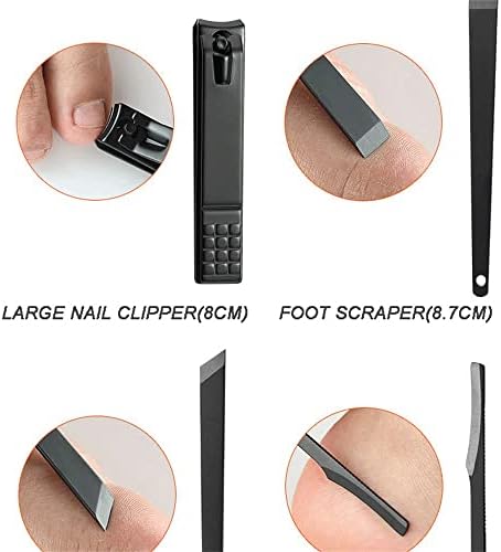 Lysldh Professional Clippers Kit de unhas Pedicure Scissors Manicure Scissors Manicure Set 18 em Manicur Tools