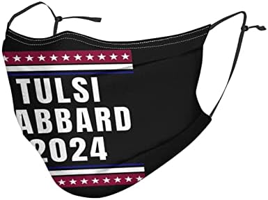 Tulsi gabbard 2024 washable_mask unissex face bandana para adultos reutilizáveis ​​bocais de cobertura de poeira