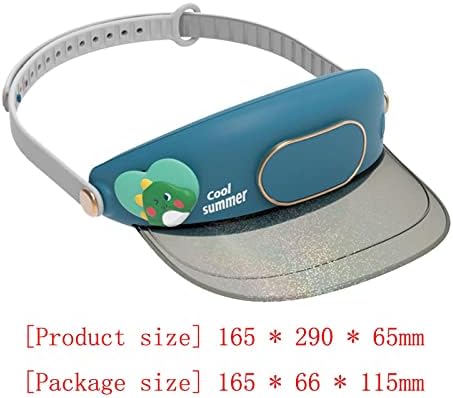 Chapéu de ventilador de resfriamento de UGPLM com viseira portátil Robusta Circonferência da cabeça ajustável Para
