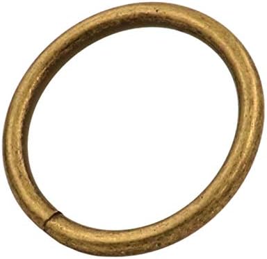 Fivela de anel anular de bronze de metal genérico 1,2 anel de loop interno de diâmetro para pacote de goleiro de cinta