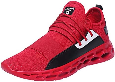 Tênis masculinos, Mesh Ultra Lightweight Breathable Athletic Running Walking Gym Shoes Sportshoes