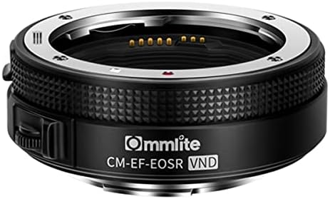 Commlite Canon EF/EF-S Lente para EOS RF Câmera Adaptador automático com filtro ND variável