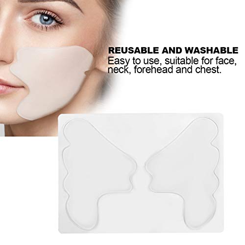 Adesivo de rosto anti-rugas, silicone reutilizável auto-adesivo anti-brigão