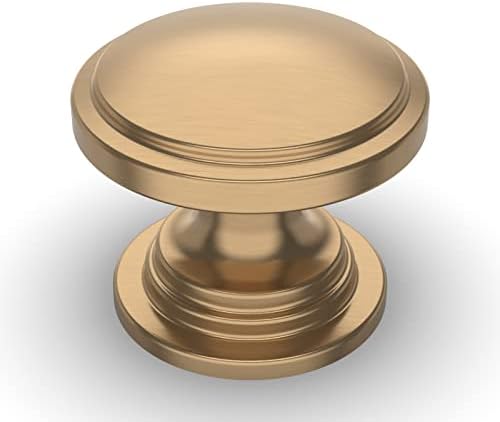 Amerdeco 25 pacote 1-1/4 polegadas armário de cozinha botões de bronze de champanhe botões de bronze brotações de vesti-de-colar