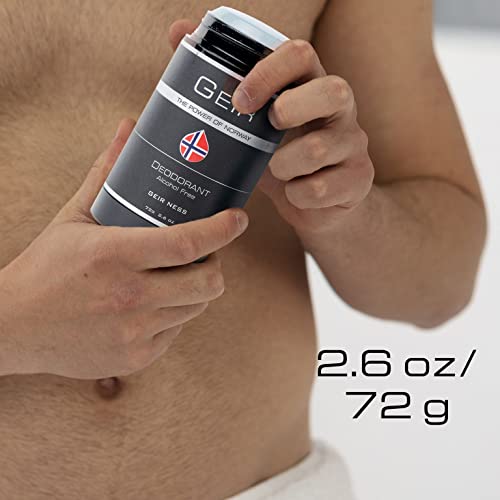 Geir Ness Men desodorizante - Desodorante livre de álcool e alumínio - Proteção de odor para pele sensível - leve e duradouro aroma fresco e limpo
