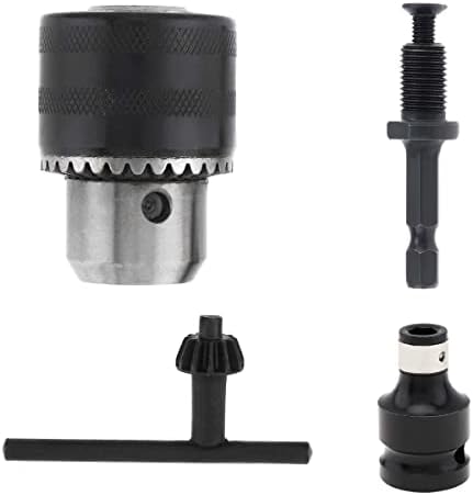 CHGIMPOST 3/8 polegadas Adaptador de broca Chuck Drill com haste de troca rápida de 1/4 de polegada e adaptador de