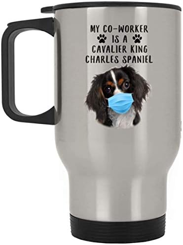 Lovesout My Quarenten colabor dos colegas de trabalho é o rei Cavalier Charles Spaniel Black Tri Color engraçado Dizer