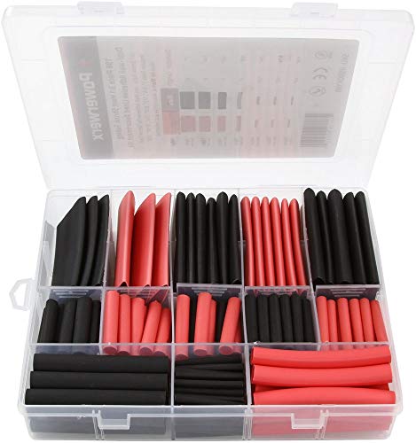 Powerwerx HSBox198 198 RESULTADO KIT DE TUBO EM TELAS DIREITAS, RED & BLACK, 1 a 1/8