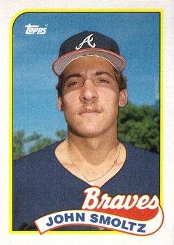 1989 Topps Baseball #382 JOHN SMOLTZ ROOKIE CART