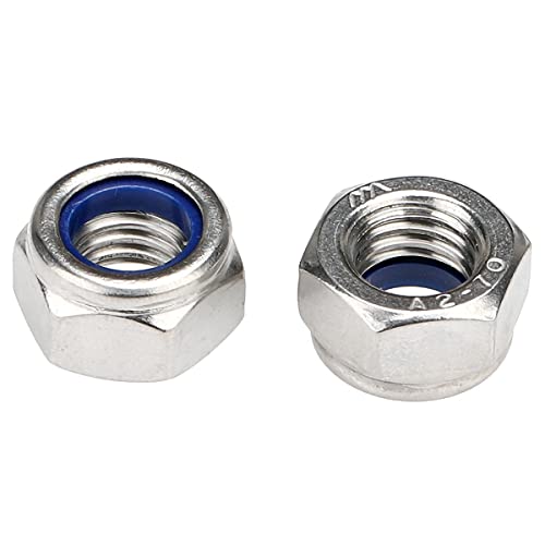 M3 M4 M5 M6 M8 M10 M14 316 STAINLES AÇO HEX NYLON INSERTA NOTA DE LOCK NYLOCK ALTE-LOCKNUT)